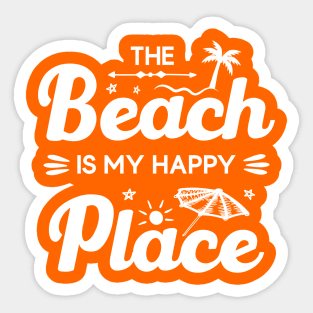 The Beach Is My Happy Place Sticker